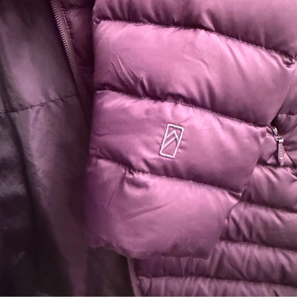 ALPINE DESIGN Women's Duck Down‎ Puffer Parka Hooded Purple M Jacket